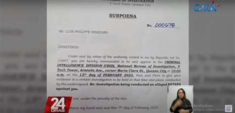 NBI issues subpoena vs Luis Manzano over FlexFuel .